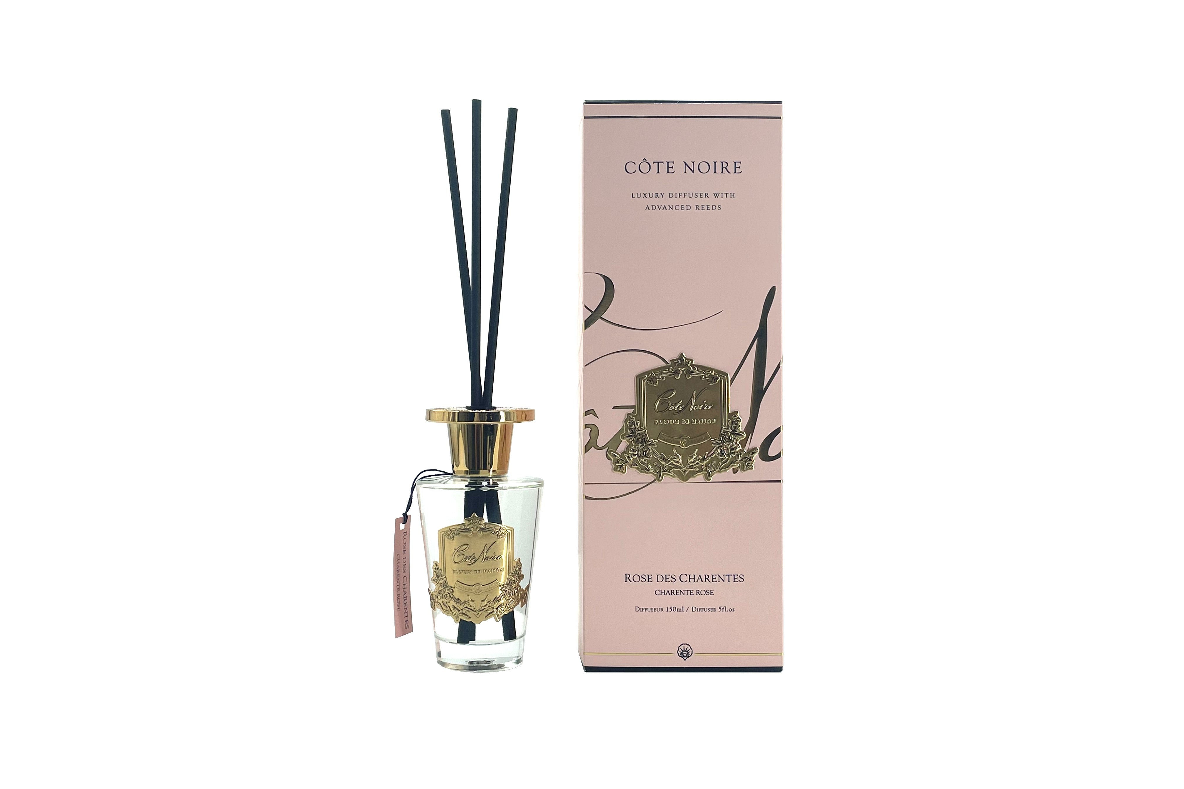 Cote Noire Gold Diffuser 150ml - Charente Rose